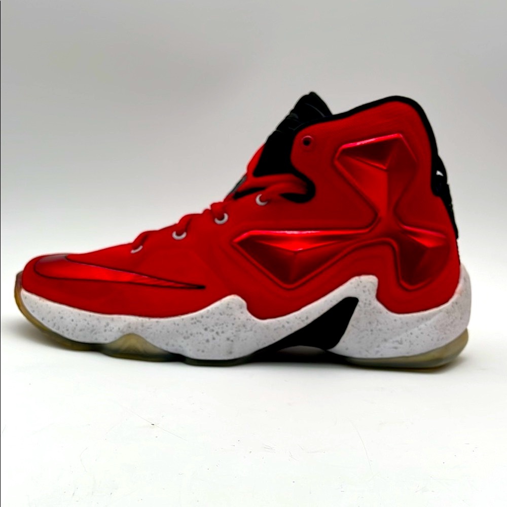 Nike LeBron 13 XIII Fire Red On Court Size 7Y Basketball Shoes‎ 2015 808709-610